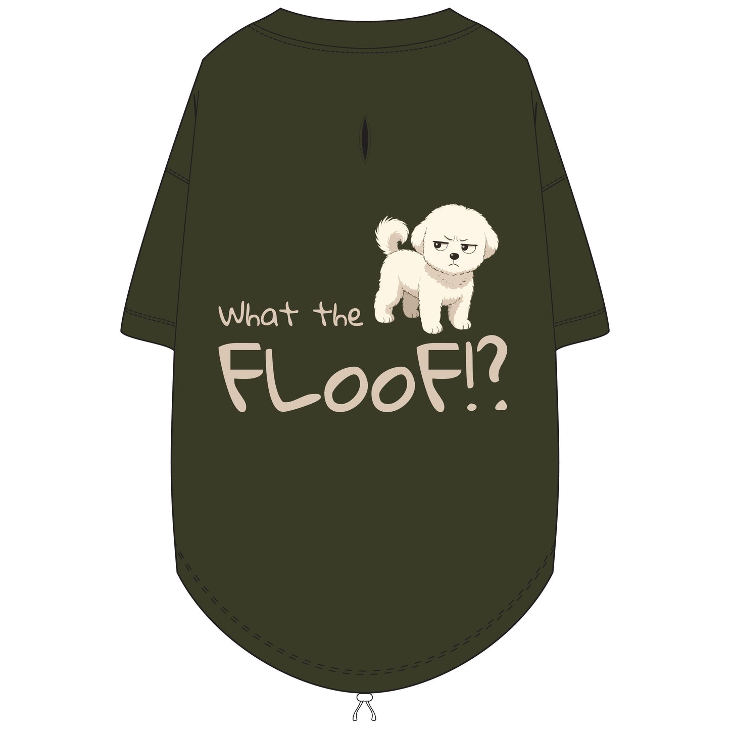 What the Floof?! Dog T-Shirt – Grumpy Dog Edition