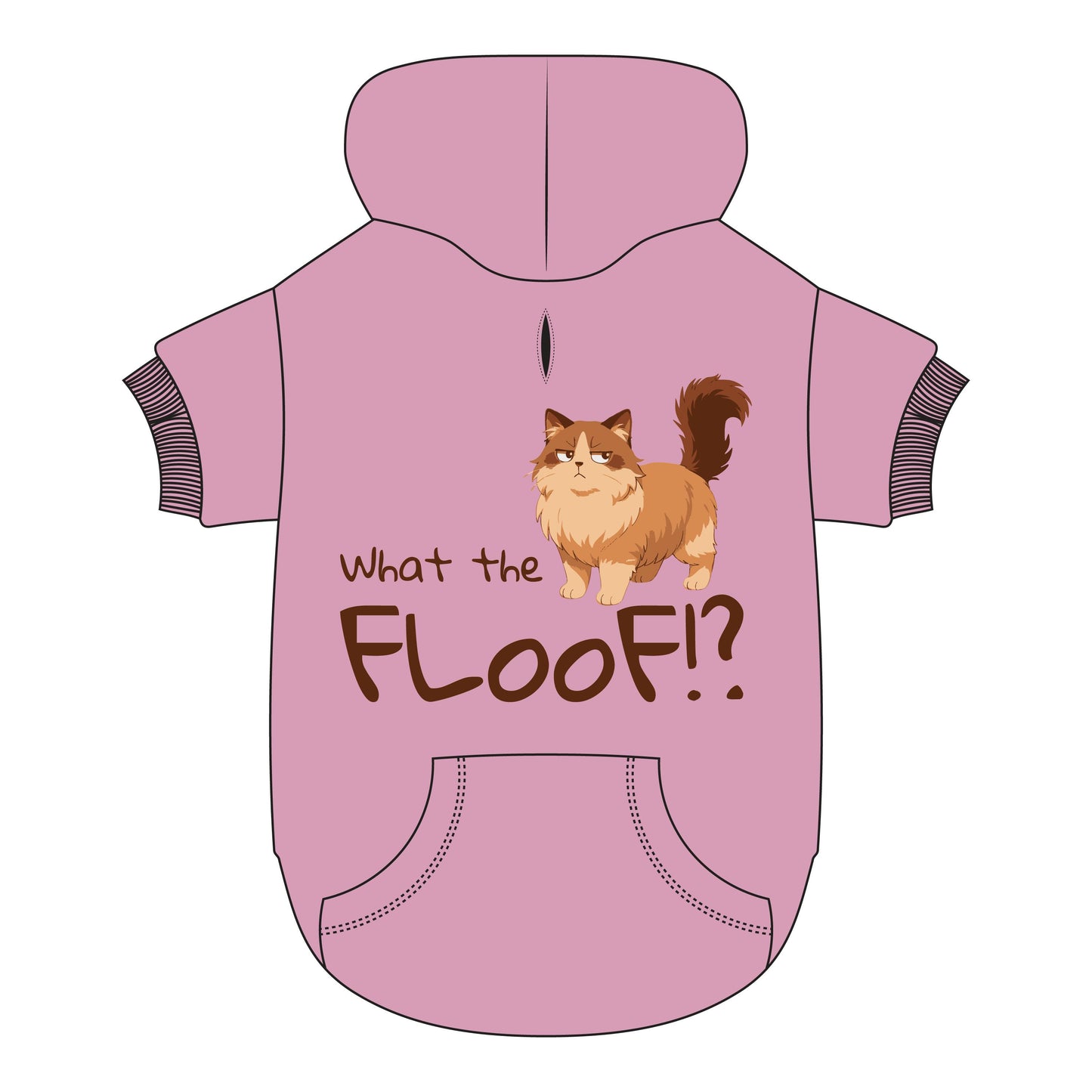 What the Floof?! Dog Hoodie – Sassy Cat Edition