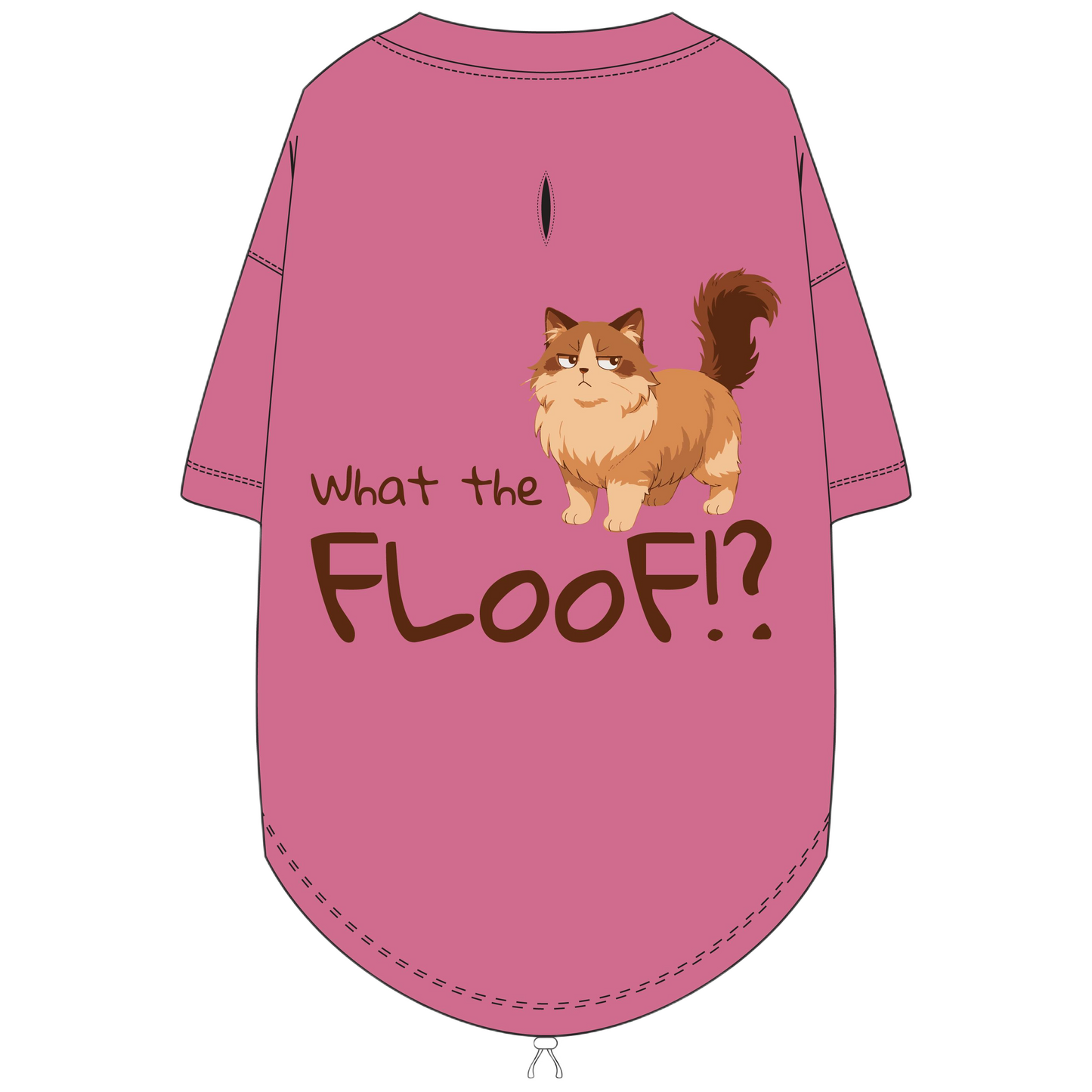 What the Floof?! Dog T-Shirt – Sassy Cat Edition