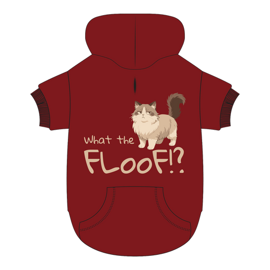 What the Floof?! Dog Hoodie – Sassy Cat Edition